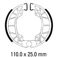 Ferodo Rear Brake Shoes for Vespa LX 150 2005-2007