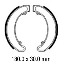 Ferodo Front Brake Shoes for Honda CB250 1973-1975