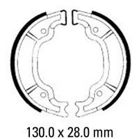 Ferodo Rear Brake Shoes for Yamaha XVS250 2001-2009