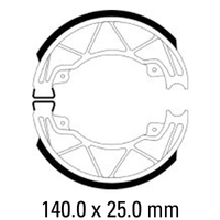 Ferodo Rear Brake Shoes for Derbi 50 Boulevard 2009-2011