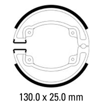 Ferodo Rear Brake Shoes for Kymco AGILITY RS 125 2009-2021