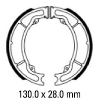 Ferodo Rear Brake Shoes for SYM VS150 2009-2015
