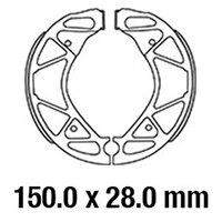 Ferodo Rear Brake Shoes for Yamaha Bee Wee (YW125) 2010-2017