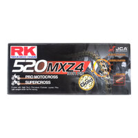 RK Chain for Husqvarna SM510 R 2005-2009 520 MXZ4 120L Gold
