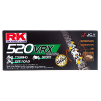 RK Chain for Aprilia PEGASO 650 Trail 2005-2010 520 VRX 120L Gold