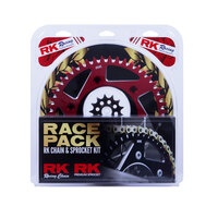 RK Chain Sprocket Kit Race Pack for Honda CR125R 2004-2008 13/50 Gold/Red
