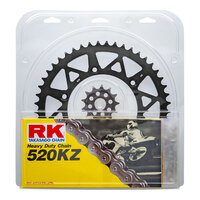 RK Chain Sprocket Kit Lite Pack for Kawasaki KX250/F 2019-2020 13/48 Black