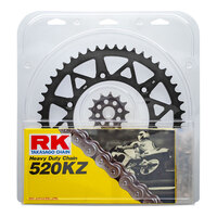 RK Chain Sprocket Kit Lite Pack for Kawasaki KX250/F 2019-2020 13/51 Black