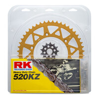 RK Chain Sprocket Kit Lite Pack for Suzuki RMZ250 2013-2020 13/50 Gold