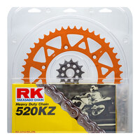 RK Chain Sprocket Kit Lite Pack for KTM 250 EXCF 6 Days 2013-2018 13/48 Orange