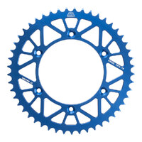 JT Alloy Racelite Blue 49T Rear Sprocket for Yamaha YZ125 1999-2024