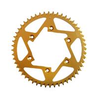 RK Alloy Racing Gold 52T Rear Sprocket for Yamaha WR400F 1999-2002
