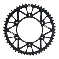 JT Alloy Racelite Black 52T Rear Sprocket for KTM 250 SX 1995-2021