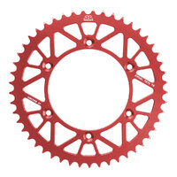 JT Alloy Racelite Red 49T Rear Sprocket for Beta RR480 4T 2015-2024