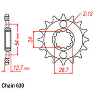 RK Front Sprocket 15T for Kawasaki Z1000 Lawson Replica 1981-1982