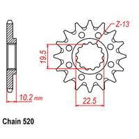 RK Front Sprocket 14T for Suzuki DRZ400SM 2013-2012