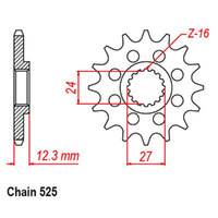 RK Front Sprocket 16T for Suzuki GSXR1000R 2018