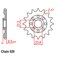 RK Front Sprocket 14T 31-35G-14