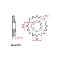 RK Front Sprocket 14T for Yamaha Raptor 250 YFM250R 2008-2014