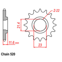 RK Front Sprocket 13T 31-4GY-13