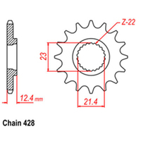 RK Front Sprocket 15T for Yamaha XT250 2008-2021