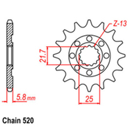RK Front Sprocket 13T for Kawasaki KX450/KX450J 2019-2023