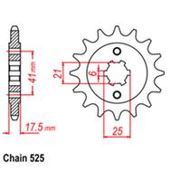 RK Front Sprocket 15T for Honda CBR400R NC17 1986-1987