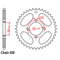 RK Rear Sprocket 40 Tooth 32-030-40