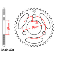 RK Rear Sprocket 28 Tooth 32-044-28