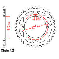RK Rear Sprocket 50 Tooth 32-077-50