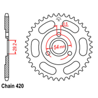 RK 37T Rear Sprocket for Honda Z50R 1987-1986