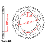 RK Rear Sprocket 47 Tooth 32-152-47