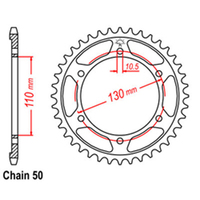RK 48T Rear Sprocket for Yamaha FZS1000 2001-2005