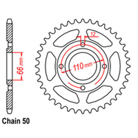 RK Rear Sprocket 38 Tooth 32-1A1-38