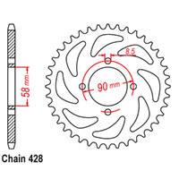 RK Rear Sprocket 45 Tooth 32-23K-45