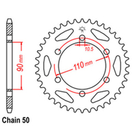 RK Rear Sprocket 34 Tooth 32-256-34