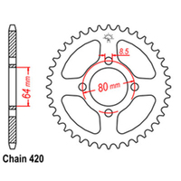 RK Rear Sprocket 37 Tooth 32-2U2-37