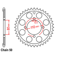 RK 40T Rear Sprocket for Honda CB750K 1980-1981
