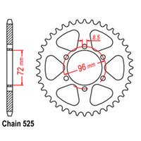 RK 40T Rear Sprocket for Suzuki TS250ER 1979-1982