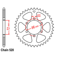 RK Rear Sprocket 42 Tooth 32-324-42