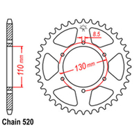RK Rear Sprocket 45 Tooth 32-329-45