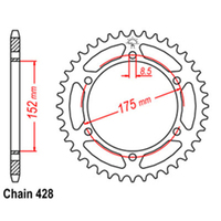 RK Rear Sprocket 55 Tooth 32-3BN-55