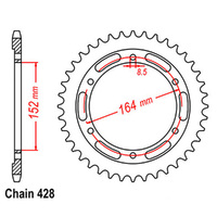 RK Rear Sprocket 56 Tooth 32-3HT-56