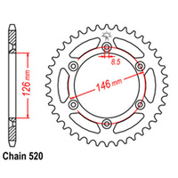 RK 44T Rear Sprocket for Kawasaki KLX400R 2003-2005