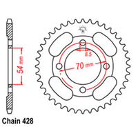 RK Rear Sprocket 45 Tooth 32-45P-45