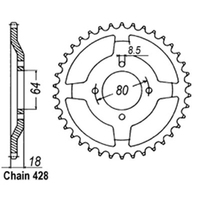 RK 51T Rear Sprocket for Yamaha AG175 1979-1993