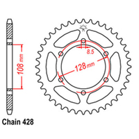 RK Rear Sprocket 53 Tooth 32-487-53