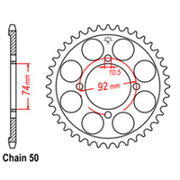 RK 39T Rear Sprocket for Yamaha RD350 LC 1981-1982