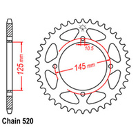 RK 40T Rear Sprocket for Yamaha XT550 1982-1983