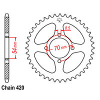 RK 41T Rear Sprocket for TGB ST50 MUNKEE 2001